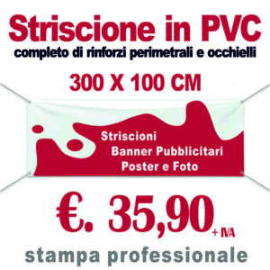 Banner PVC 300 x 100 cm